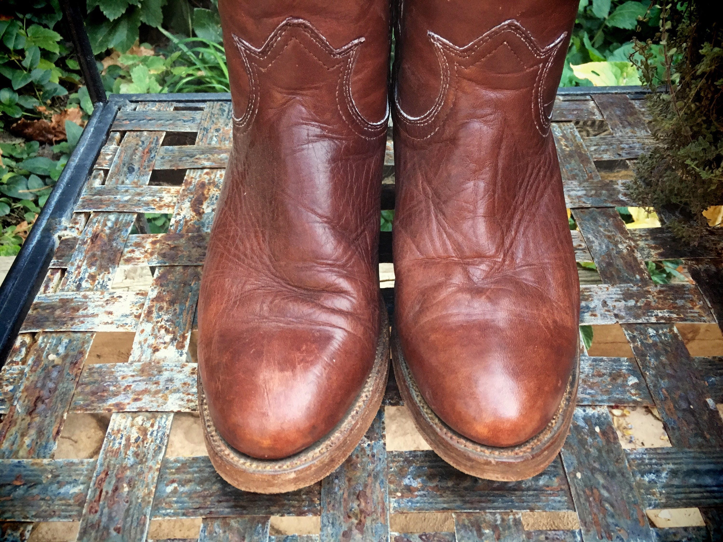 vintage leather womens boots
