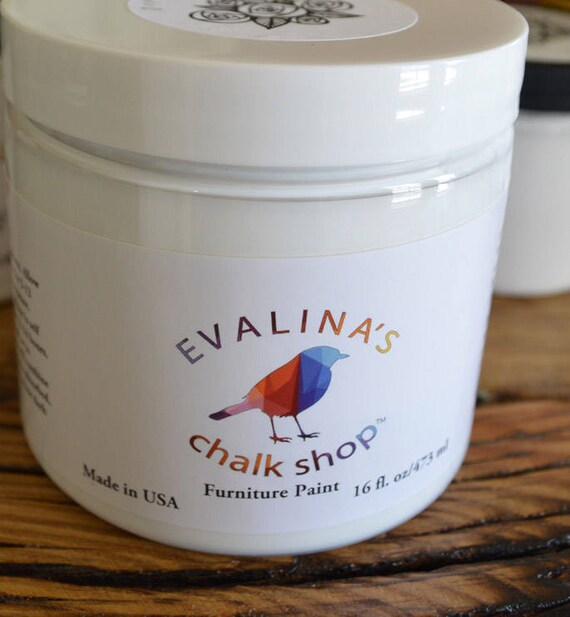 White Chalk Paint Tester Sample 4oz Jar Distressing Matte