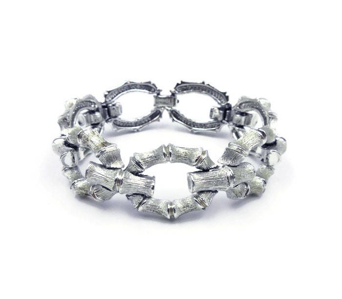Lisner Silver Bamboo Bracelet Lisner Bracelet Silver Tone