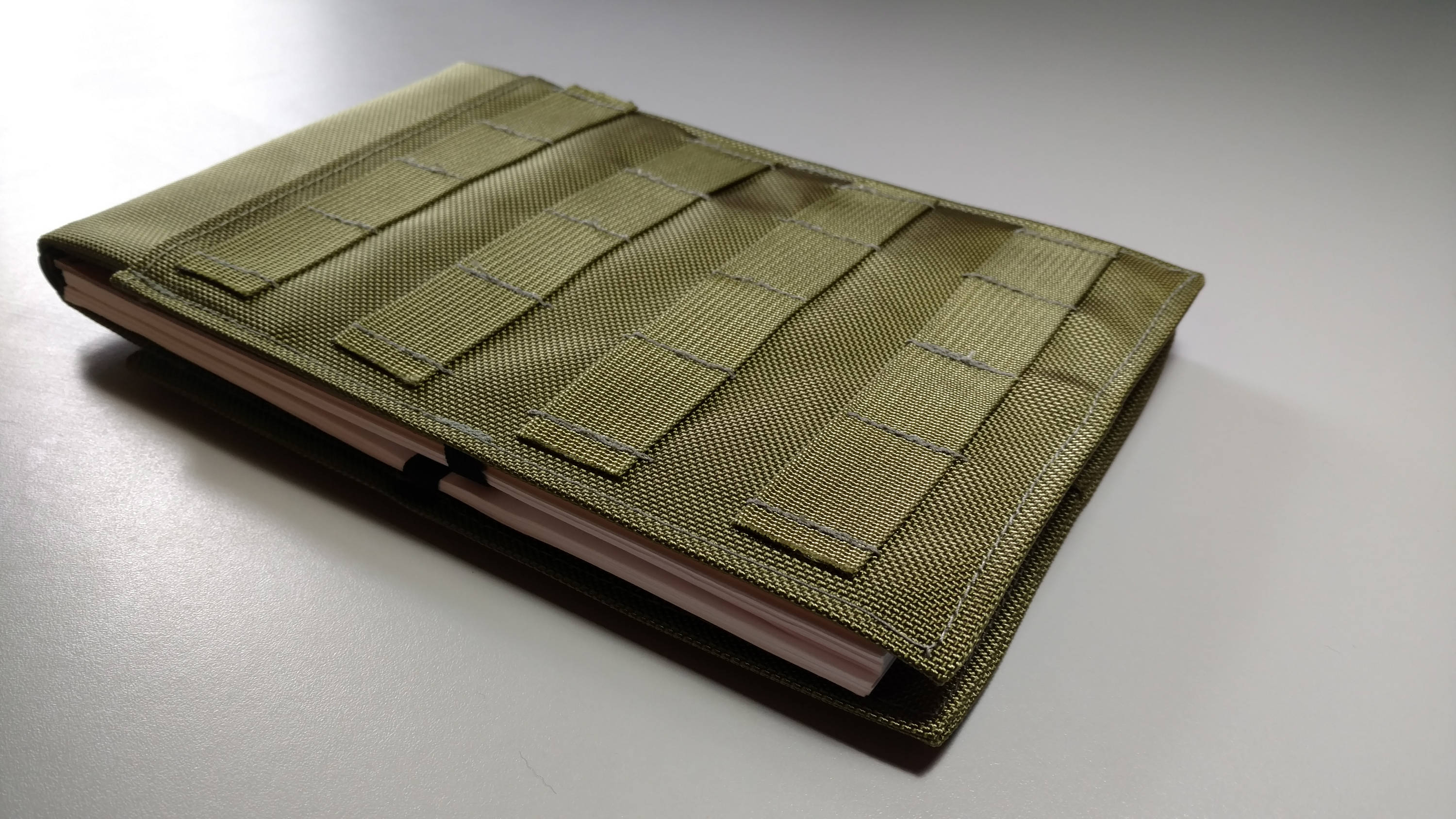 Tactical Steno Pad Cover in OD Green Ballistic Nylon w/MOLLE