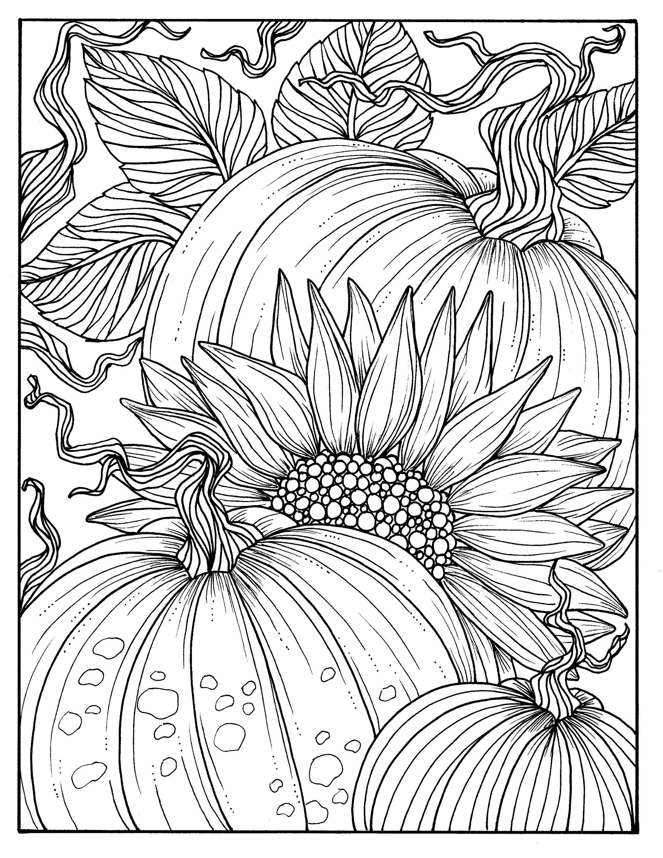  Printable Autumn Coloring Pages 7