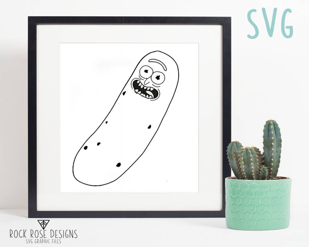 Download Rick and Morty Pickle Rick SVG CUT FILE