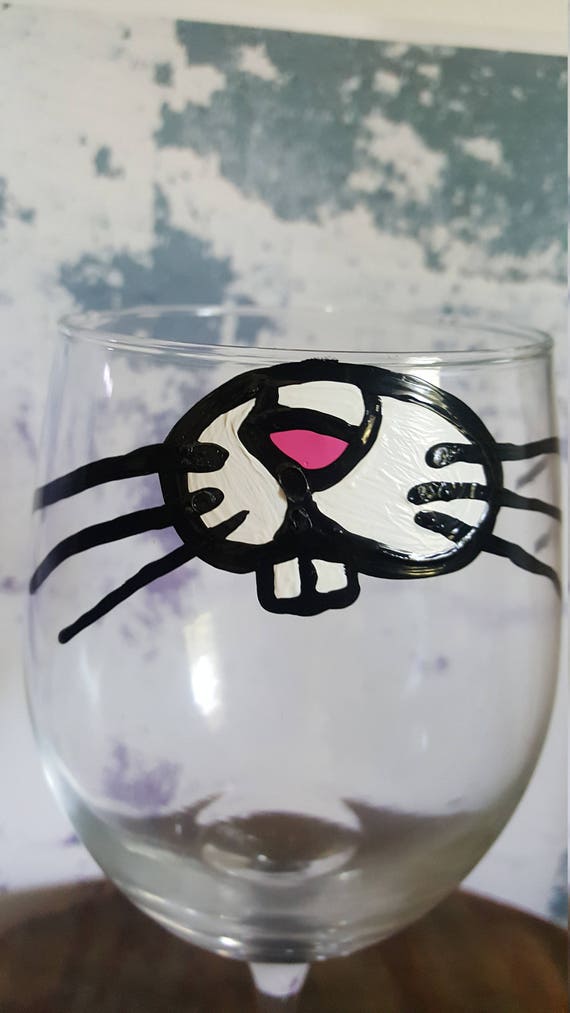 Rabbit Lover wineglass