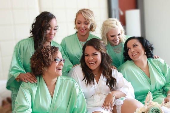 set of 10 bridesmaid robes