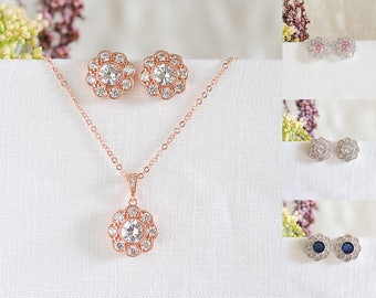Bridal Necklace Wedding Necklace and Earring SET Bridal