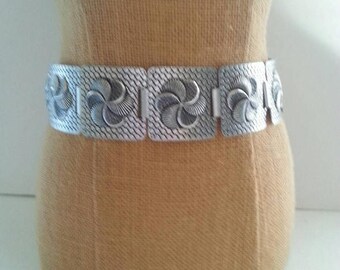 Now On Sale Vintage Silver Metal Belt Chunky Wide Well Made Old Hollywood Glam Retro Rockabilly Accessories