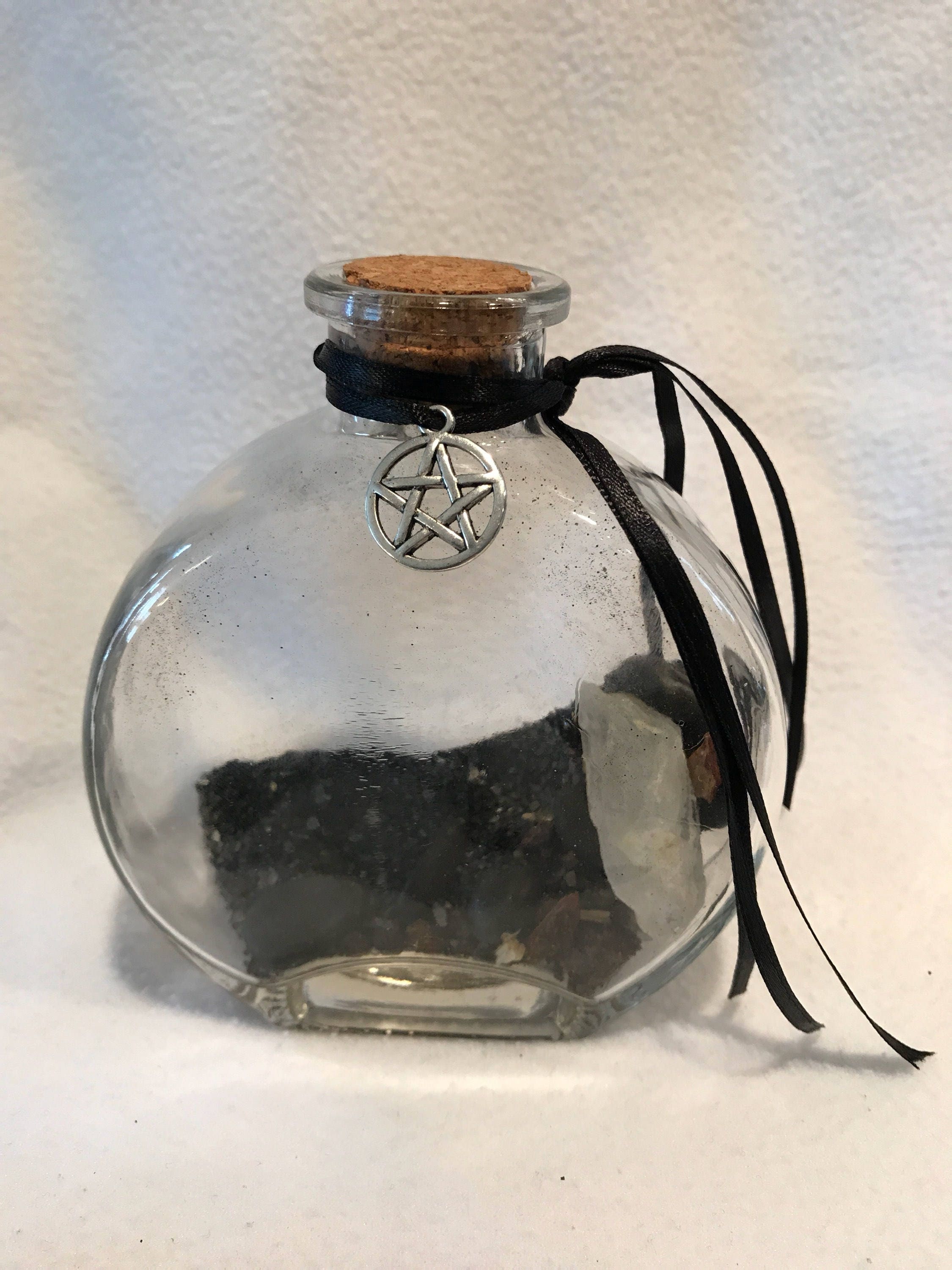 HEX BREAKER protection witches' bottle bellarmine. Reverse