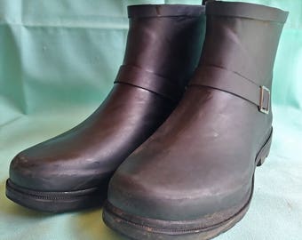 Capelli Black Rubber Rain Boots Womens 8US