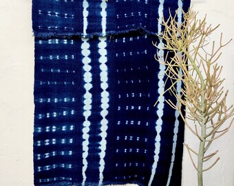 African Indigo Mudcloth Fabric African Fabric African Mudcloth Textile Indigo Blue Decor African Throw Tribal Fabric Mud Cloth Textile #7
