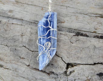 Rough Kyanite Pendant Necklace