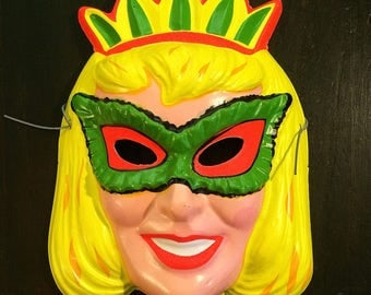 sale reg 2500 vintage halloween mask blonde princess c 1960s girl costume masquerade - Vintage Halloween Decorations For Sale sale reg 2500 vintage halloween mask blonde princess c 1960s girl costume masquerade - Vintage Halloween Decorations For Sale