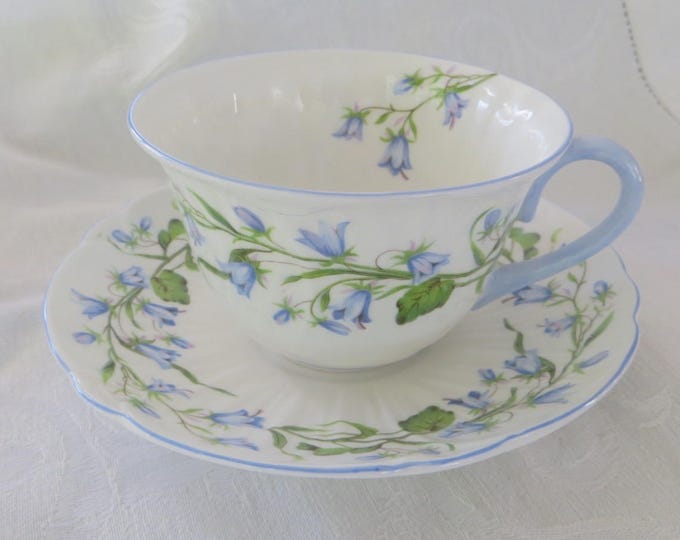 Shelley Harebell Teacup and Saucer, Harebell Cup and Saucer, Shelley China