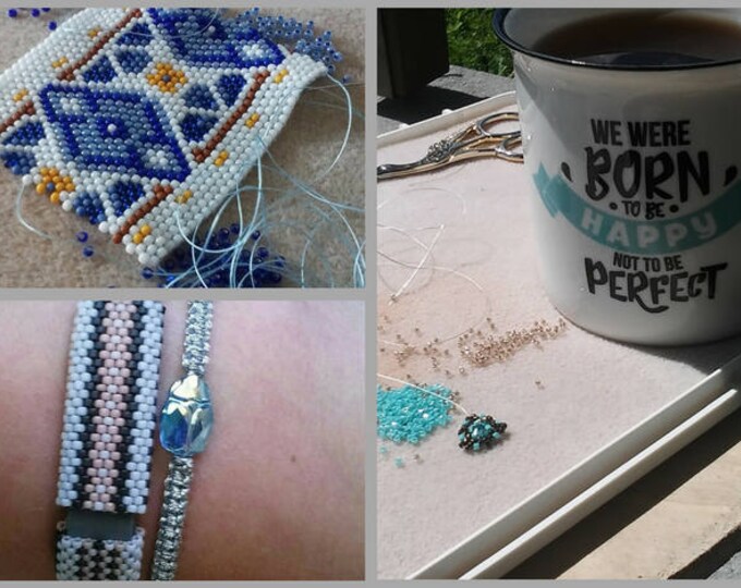 Pastel natural bracelet, beaded bracelet, seed bead bracelet, ooak bracelet, natural hemp bracelet, hemp bracelet, hippie bracelet, surfer
