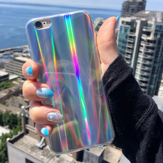Laser Beam Holographic iPhone Case Hologram Case Reflective