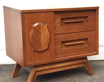 Mid-Century Sliding Door Nightstand