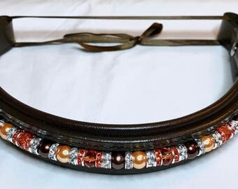 Full Size Beaded Browband - Fully custom with interchangeable beads