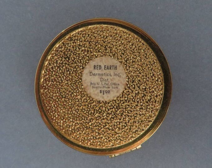 Vintage Dermetics Inc. Rouge - 1930s Red Earth Rouge - New Old Stock, Collectible Makeup
