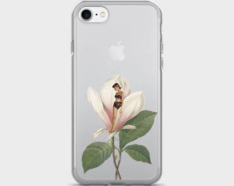 Clear iPhone 7 Case - Floral design - Transparent iPhone cover - iPhone 7 Plus Case - iPhone 6 case - iPhone 6s case