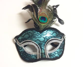 peacock mask, masquerade mask, peacock masquerade mask, peacock costume, halloween peacock, party mask