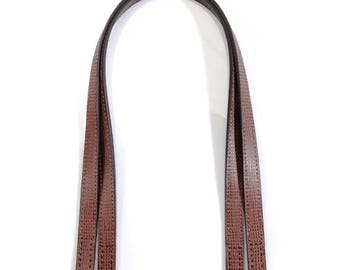 24" byhands Embossed Genuine Leather Purse Handles/Bag Strap (20-4001)