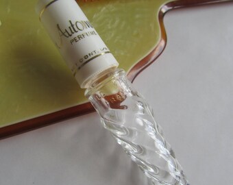 D' Or "Automne" Lay Down Glass Perfume Bottle; French, 1960