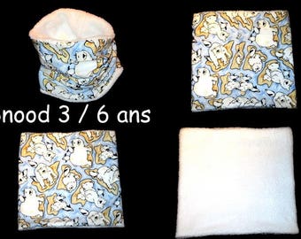 original fleece snood for children size only 3 to 6 years