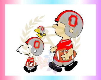 Football, Sports, Teams, Charlie, Snoopy, Ohio State, SVG