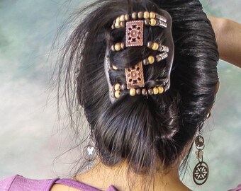 Women's Fashion Multi-Wear Magical Hair-Comb Butterfly Clips.Double Comb. EM-CM2