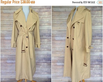 ON SALE 20% OFF 1970s Trench Coat | Trench Coat | Etienne Aigner Trench | Classic belted trench | Floor length trench coat | vtg trench coat