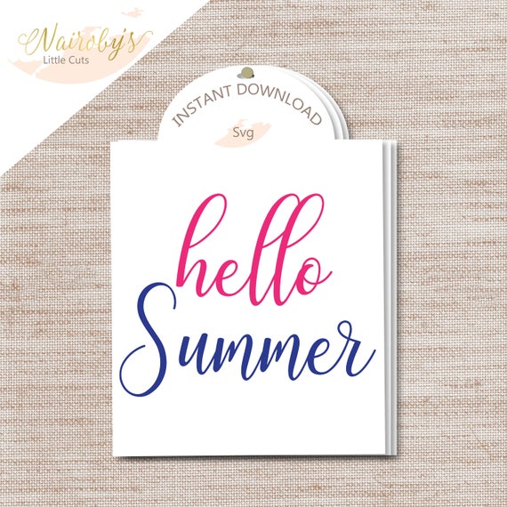 Download Items similar to 1-"Hello Summer" SVG Cut File/ INSTANT ...
