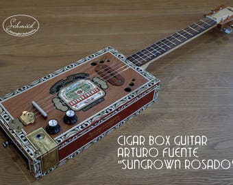 Cigar Box Guitar - "Arturo Fuente - Sungrown Rosado" box, Handcrafted