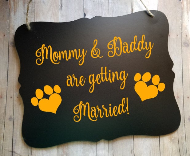 My Mommy & Daddy Are Getting Married Pet Engagement