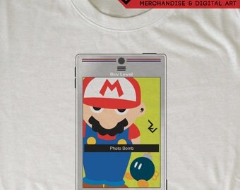Super MIllennial Bro Photobomb Snapchat T-Shirt - Super Mario SMB Bob-omb Photo Bomb Smartphone Tee 2017 Update by Rev-Level