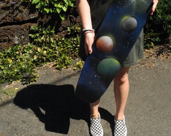 Upcycled Space Cruiser Skateboard Deck