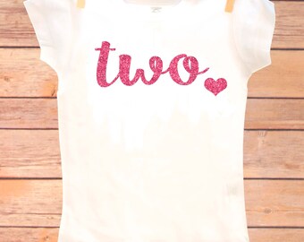 Two Year Old Birthday Shirt, Second Birthday Girl Shirt, 2 Year Birthday Shirt, 2nd Birthday Shirt, Birthday Girl Outfit, 2nd Birthday