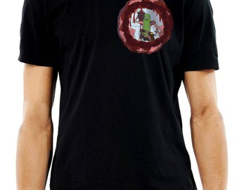 New Pickle Rick Laser Pocket T-Shirt Rick & Morty Comedy Shirt