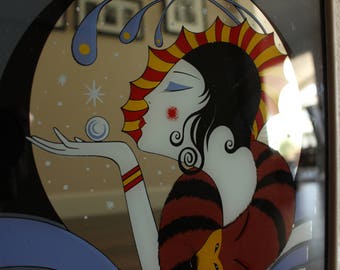 Vintage 1950's Does 1920's Art Deco Wall Decor // Mirror // Picture // MME - Show of Star - 1954 // Glamour Home Decor // Interior Design