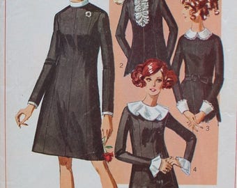 1960s Dress Pattern - Uncut Simplicity 7843 Sewing Pattern - Bust 40