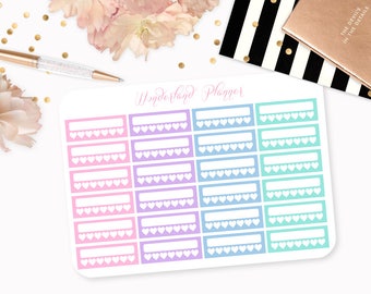 Pastel Weekly Habit Tracker Planner Stickers // Perfect for Erin Condren Vertical Life Planner
