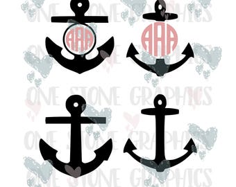Anchor Svg, Anchor monogram svg, SVG , Anchor cuttable image, Anchor monogram, Monograms,Anchors,