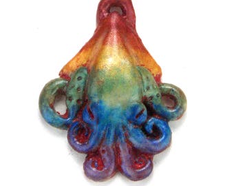 Cephalopod Pendant (Hypersaturate Rainbow)