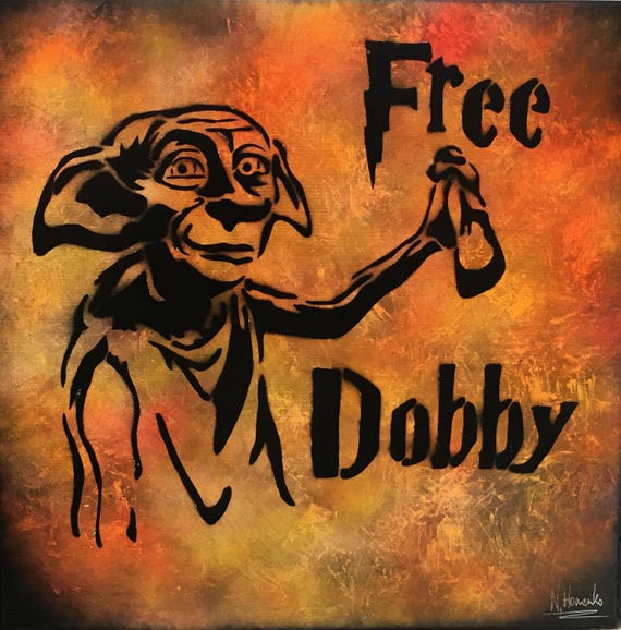 Dobby painting elf Harry Potter Dobby art Free Dobby Free elf