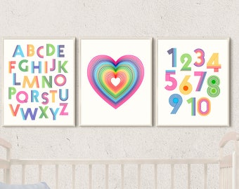 rainbow alphabet etsy