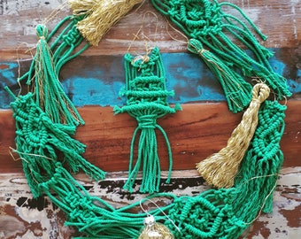 Macrame Christmas tree XmasGift Holiday Modern macrame