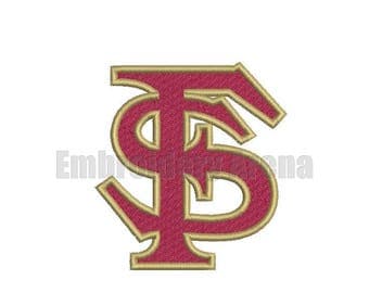 Football embroidery design - (Florida state Seminoles - FSU) - instant DOWNLOAD digital file