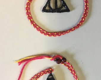 Deathly Hallows Necklace, Harry Potter Jewelry, harry potter necklace, harry potter fan art, harry potter inspired necklace