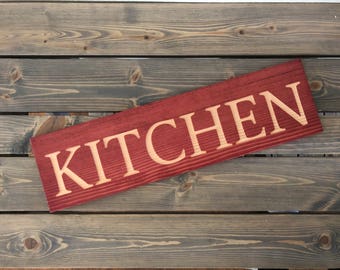 Rustic kitchen sign | Etsy