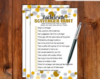 Bachelorette Scavenger Hunt 