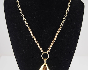 Vintage Golden Pendant with Vintage Chain