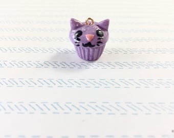 Cat Cupcake Earrings / Keychain / Charm